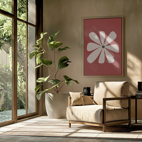 Big Flower - Beige Poster