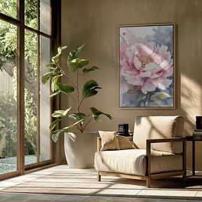 Blooming Peony Poster