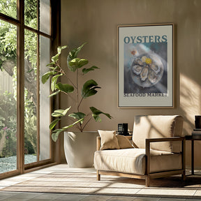 Oysters Seafood Market Poster