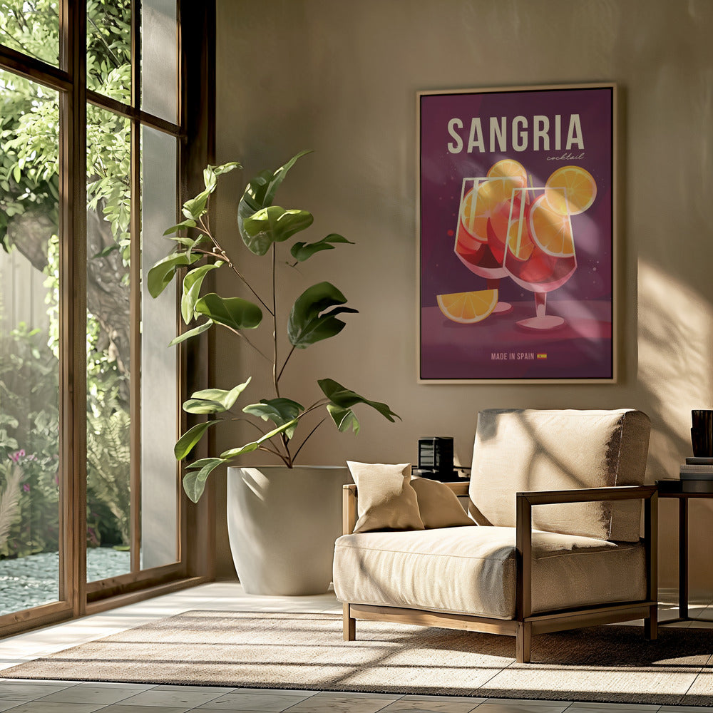 Sangria Cocktail Poster