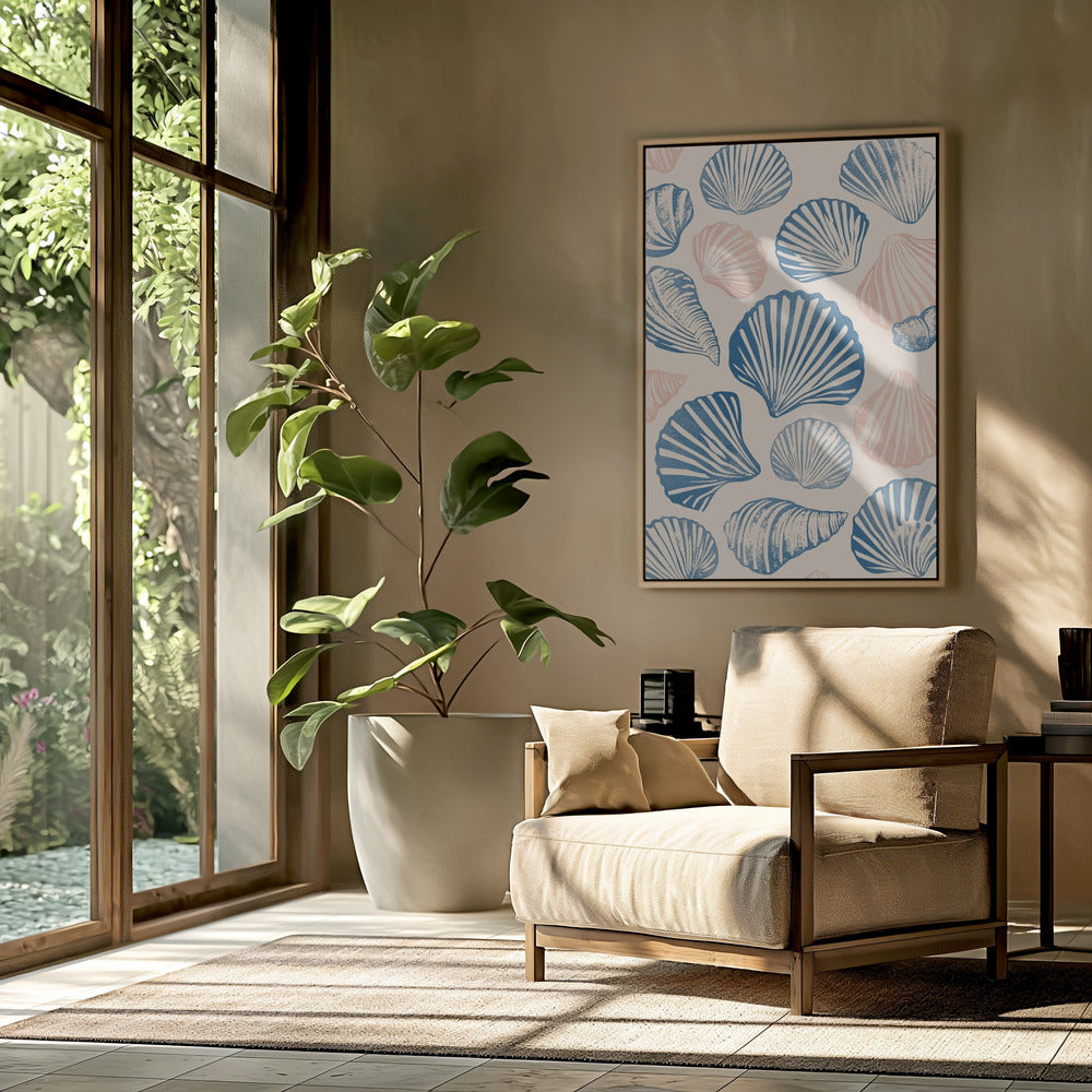 Seashell Pattern Poster