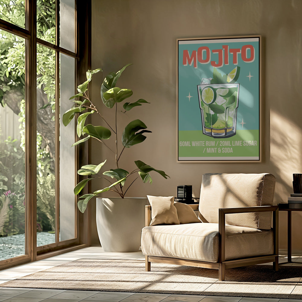 Mojito Cocktail Poster