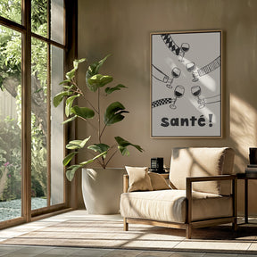 Santé Wine Party with Friends Poster