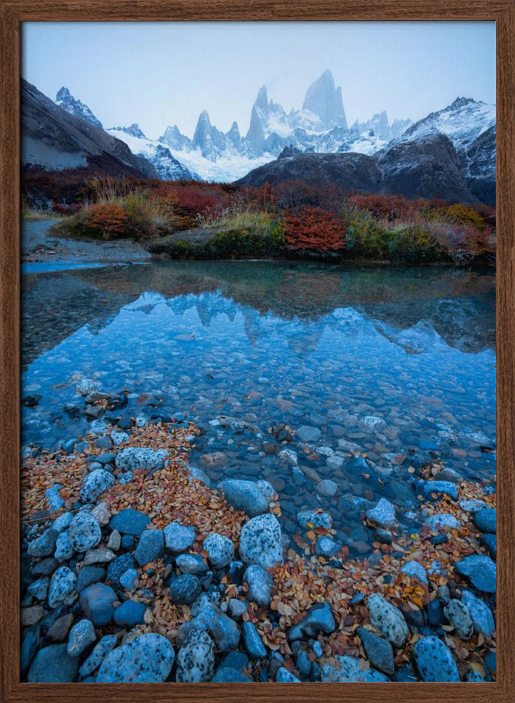 Blue Fitz Roy Poster