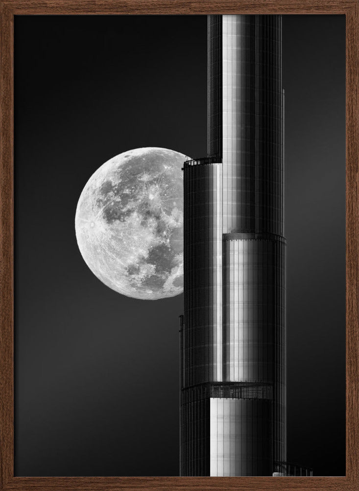 Super moon Burjkhalifa Poster