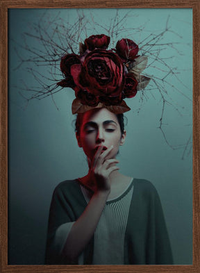 Flower Hat Poster