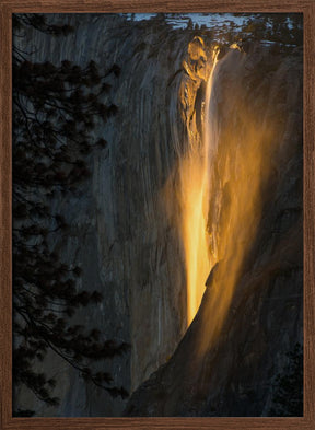 golden waterfall Poster