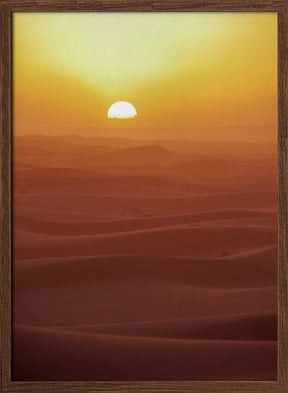 Sunset over Dunes Poster