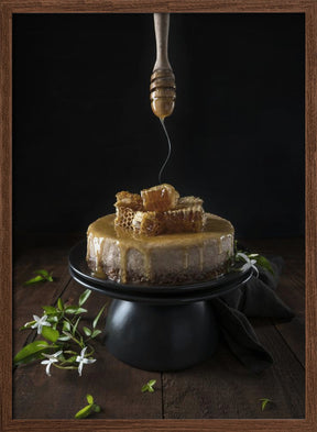 Baklava cheesecake and honey comb Poster