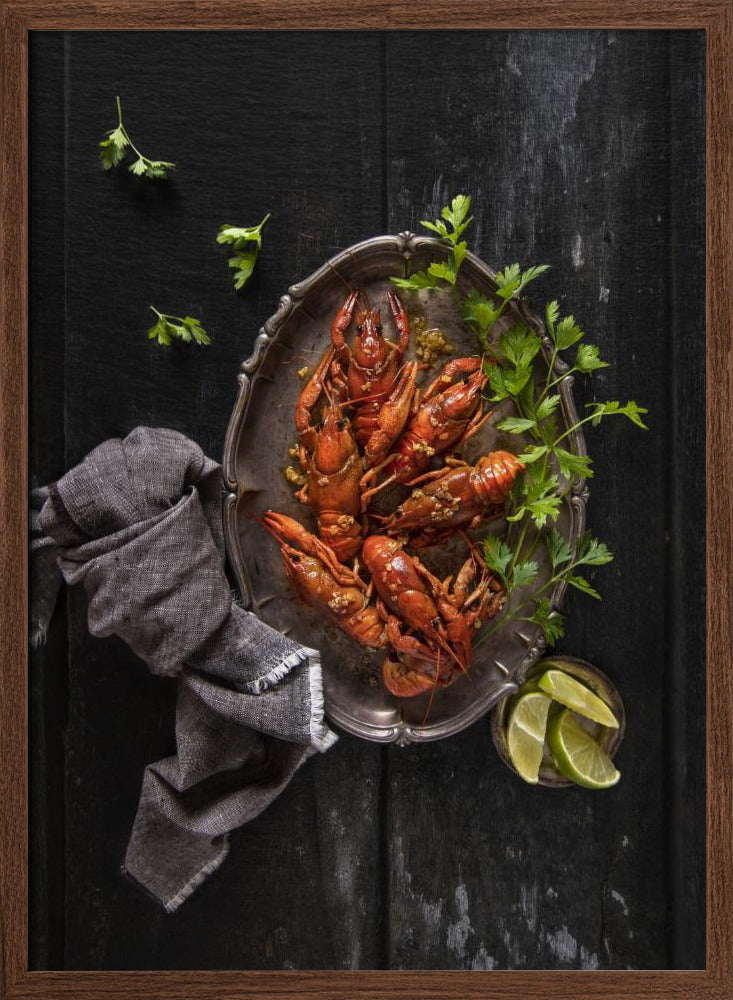 Crayfish and parsley Poster