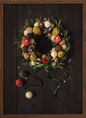 Truffles Christmas wreath Poster