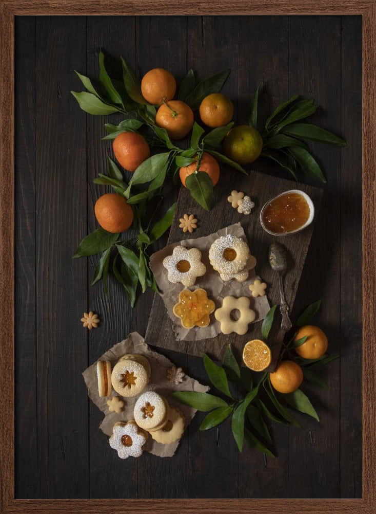 Mandarin Linzer Cookies Poster