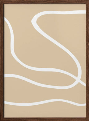 Beige Lines 01 Poster