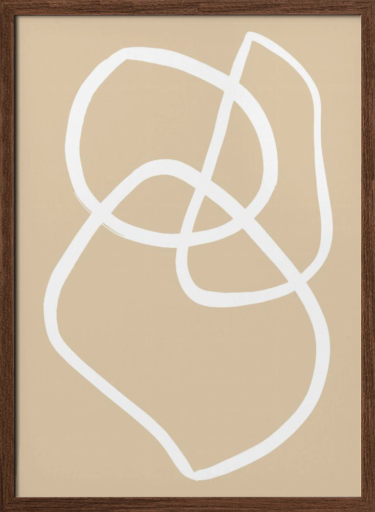 Beige Lines 03 Poster