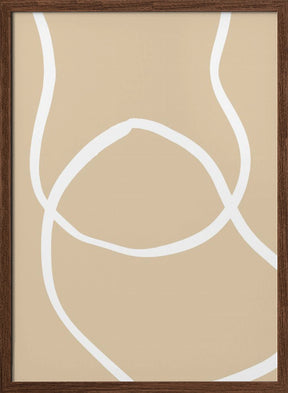 Beige Lines 04 Poster