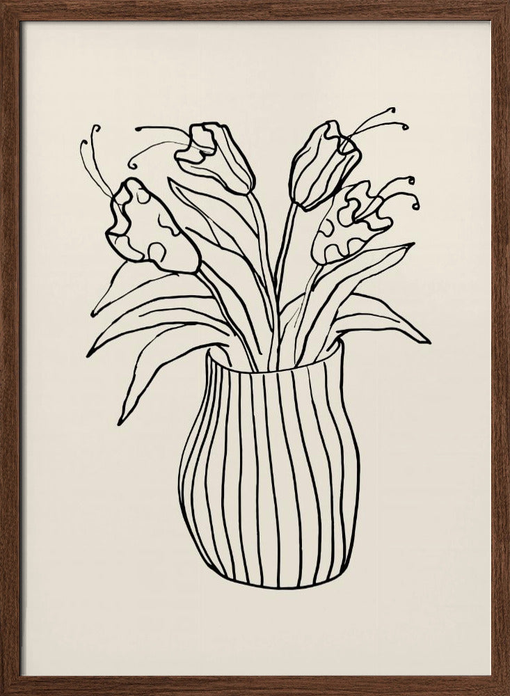 Vase Sketch Poster