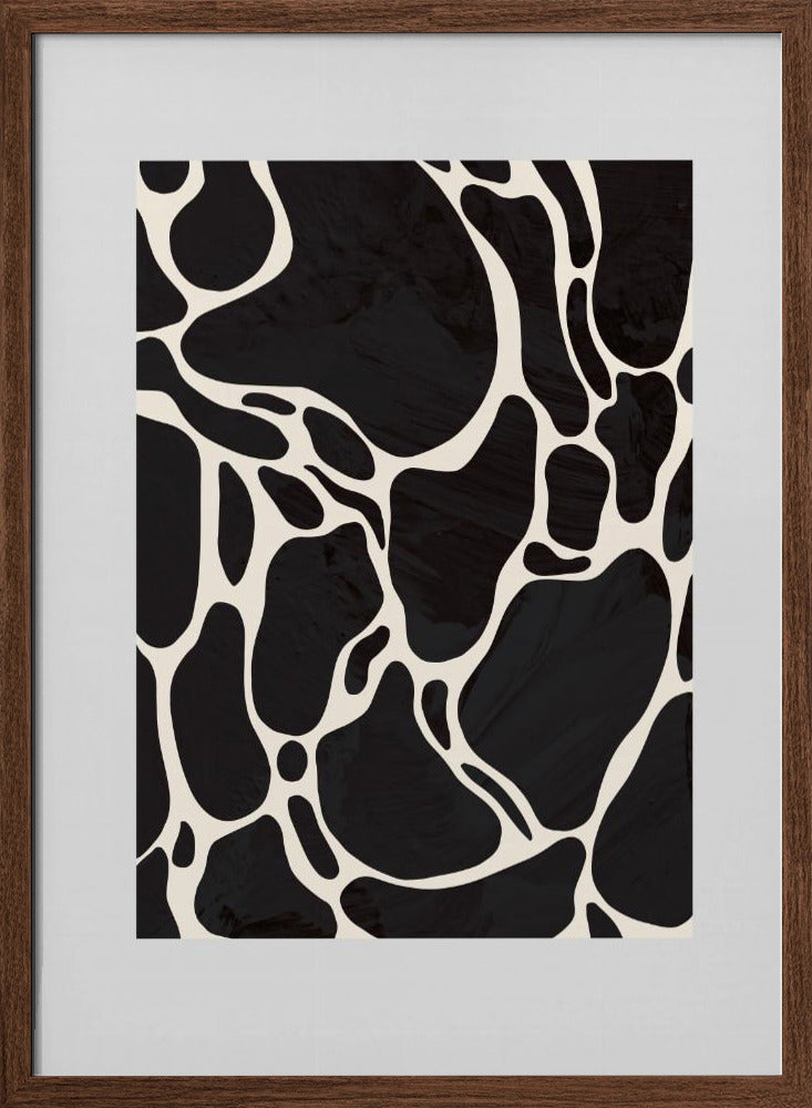 Giraffe Grey Poster