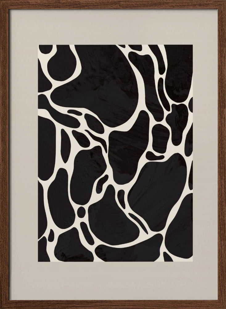 Giraffe Sand Poster