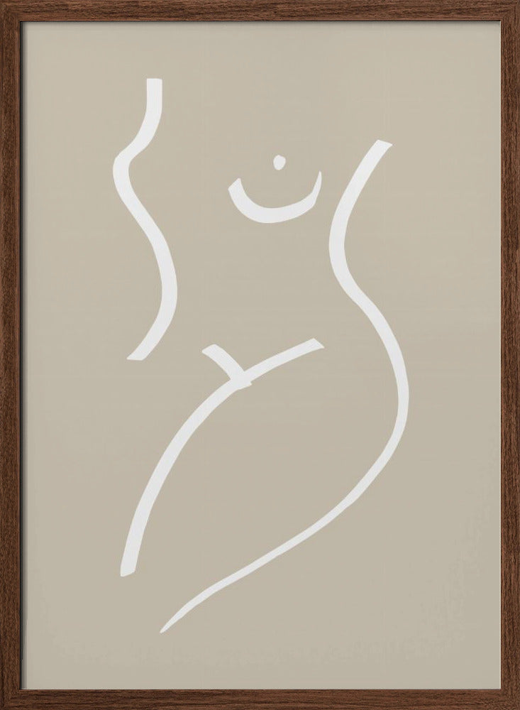 Body Sketch Sand Poster