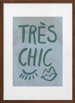 Très Chic Blue Frame Poster