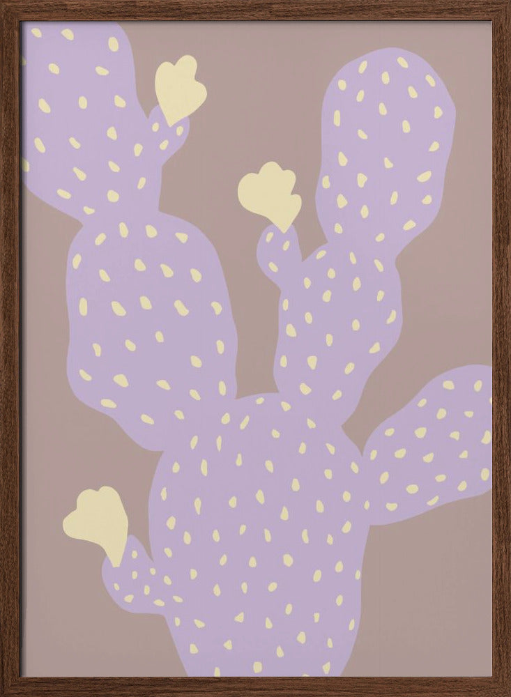 Lilac Cactus Poster