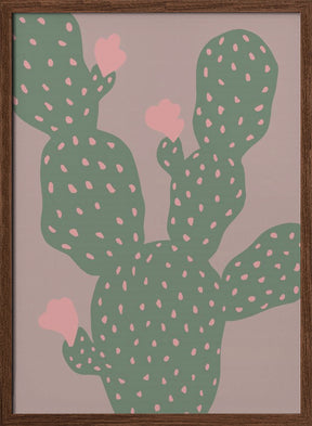 Green Cactus Poster