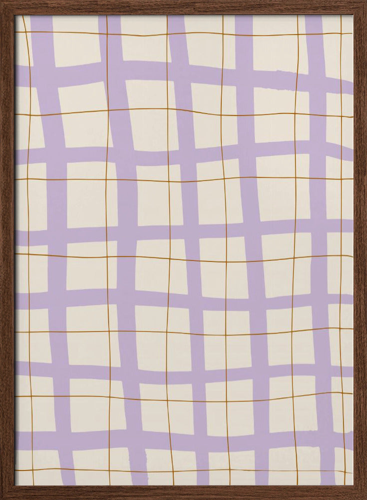 Lilac Grid Poster