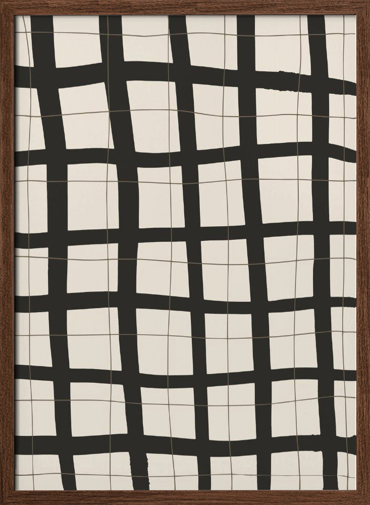 Black Grid Poster