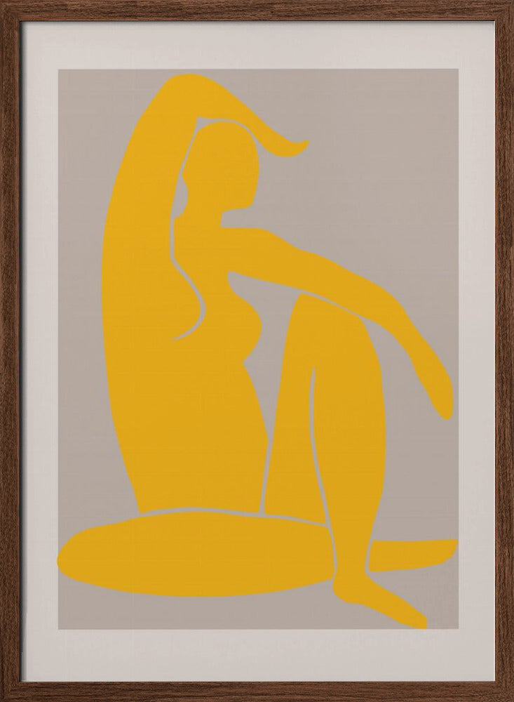 Yellow Figure Poster