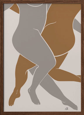 Lovers Beige Poster