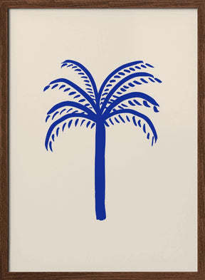 Blue Palm Poster