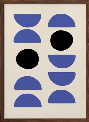 Blue Shapes Poster