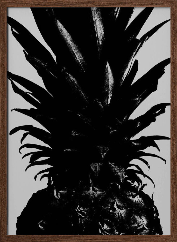 Pineapple bw Poster