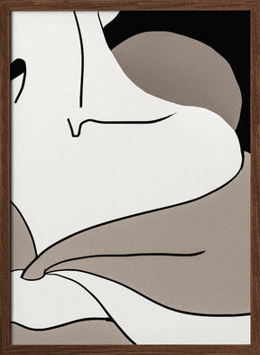 matisse_shoulder_vector_002_Black Poster