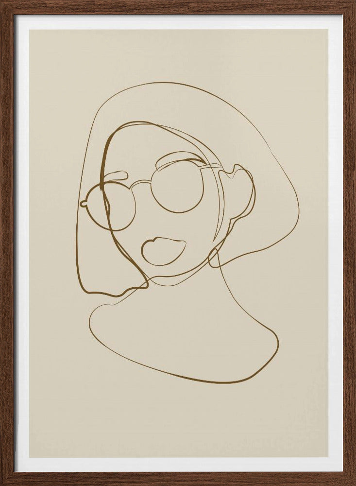 Female portrait Poster