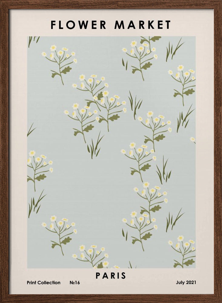 Flower Market Paris Poster