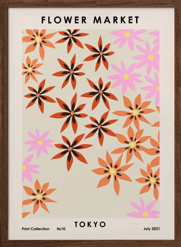 Flower Market Tokyo Poster