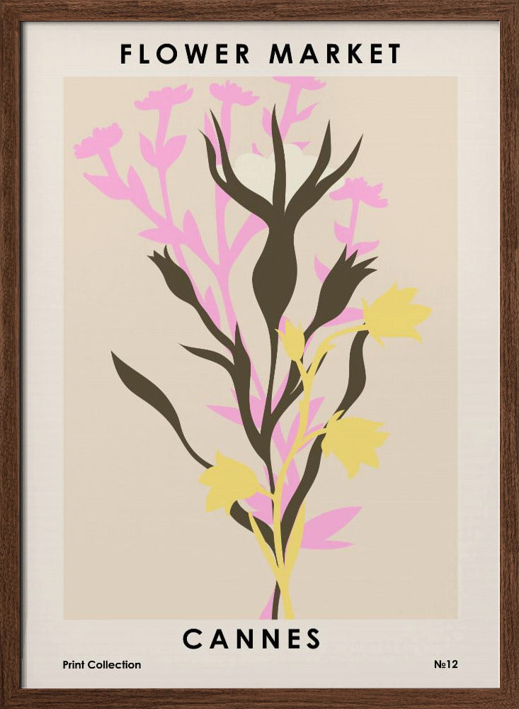 Flower Market Cannes Poster