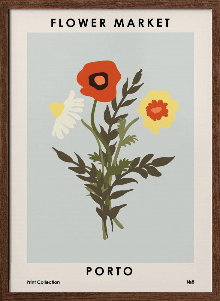 Flower Market Porto Poster