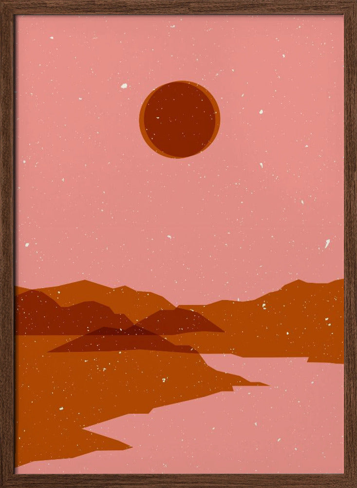 Moon  landscape Poster