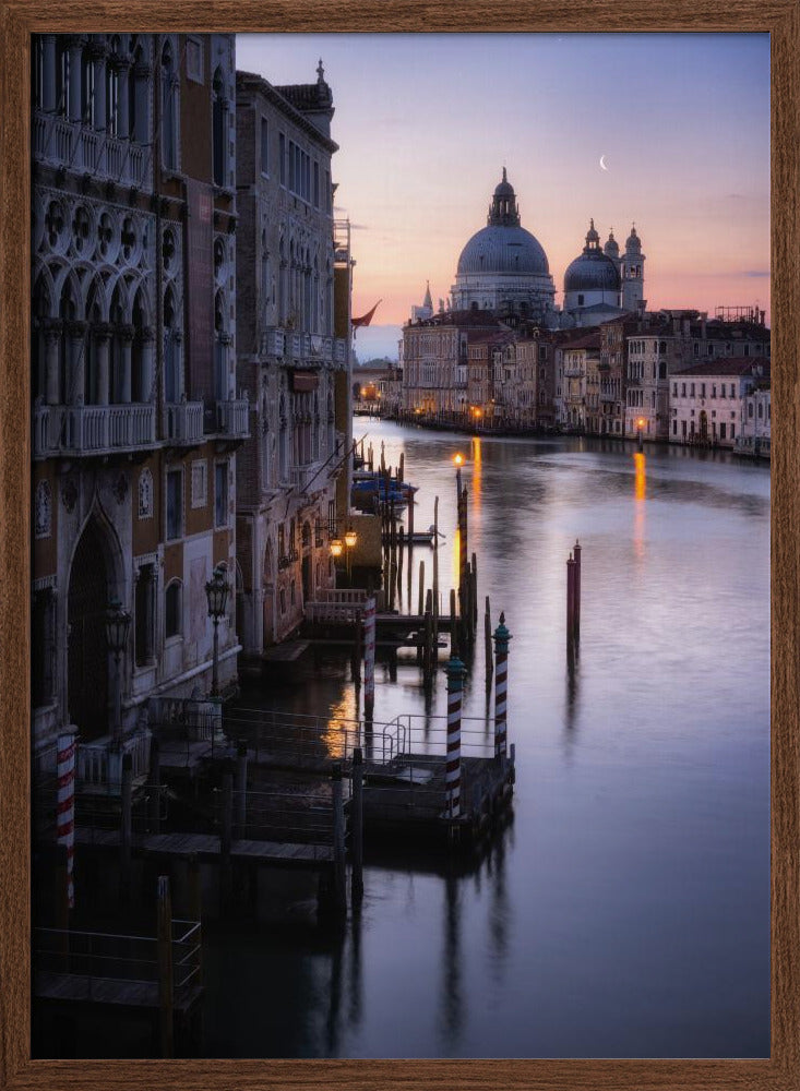 Venice, sunrise from the Academia bridge Poster