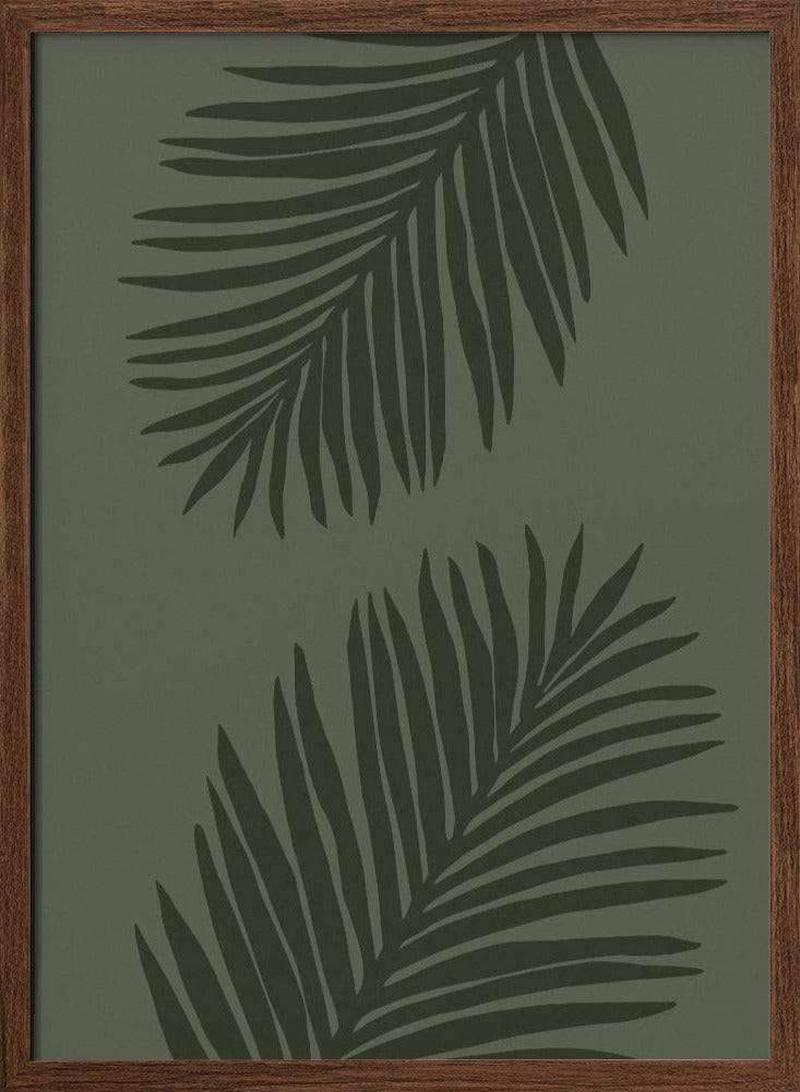 PALM LEAF 05 ALL GREEN Poster