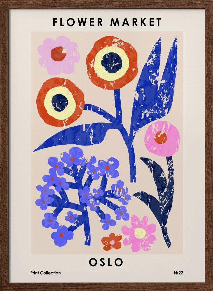 Flower Market. Oslo Poster
