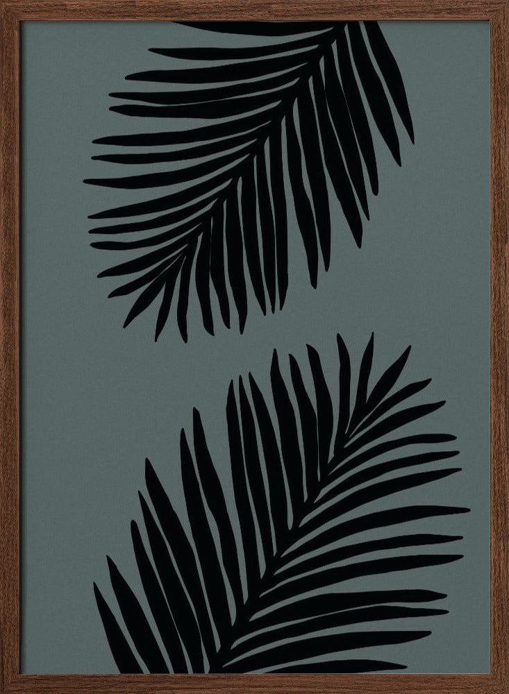 Palm Leaf Gray with tint of green 03 Poster