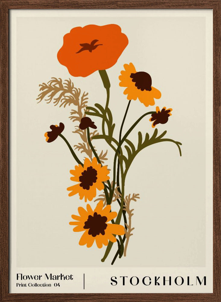 Flower Market. Stockholm Poster