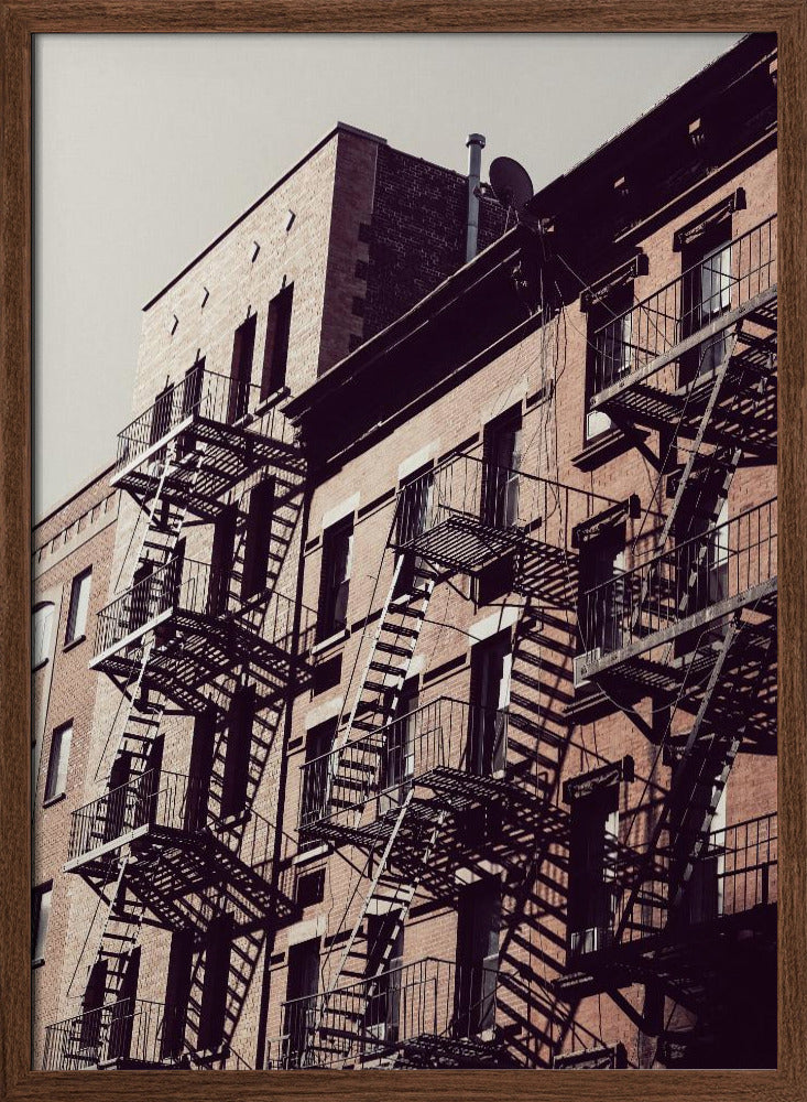 New York City Fire Escapes 02 Poster