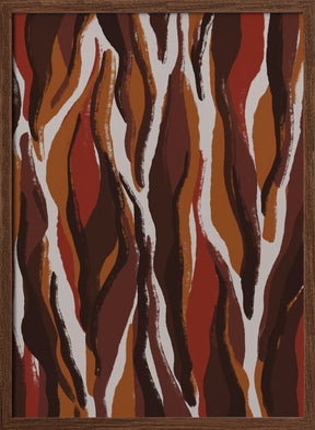 Earthy Tiger Pattern Poster