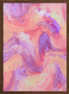 Pastel Space Pattern Poster