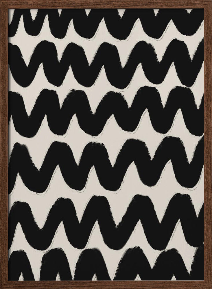 Thick Waves Pattern Poster