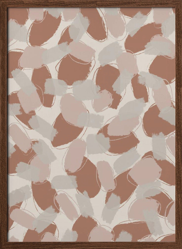 Soft Pastel Brush Strokes Poster